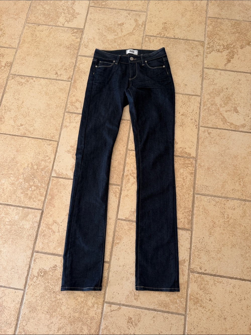 PAIGE Dark Indigo Flare Jeans